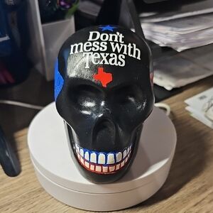 Black Skull Decor with Texas Theme